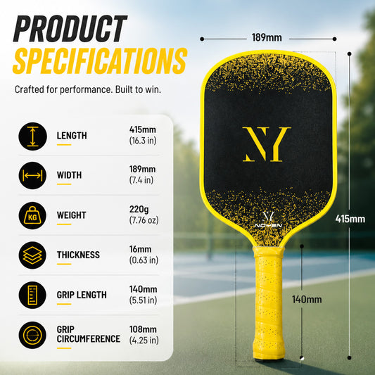 Premium Pickleball Paddle Set Carbon Fiber 2 pcs. Pickleball Racket 4 Pickle Balls + Pickleball Bag