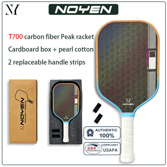 Upgrade Pickleball Paddle Set T700 3KCarbon Fiber Lightweight 2 Paddles Bag Power Spin IndoorOutdoor