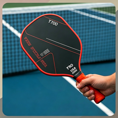 T700 Carbon Fiber Pickleball Set – 2 Paddles, 4 Balls + Bag