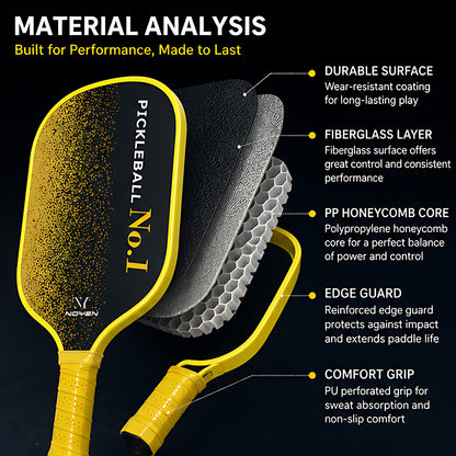 Premium Pickleball Paddle Set Carbon Fiber 2 pcs. Pickleball Racket 4 Pickle Balls + Pickleball Bag