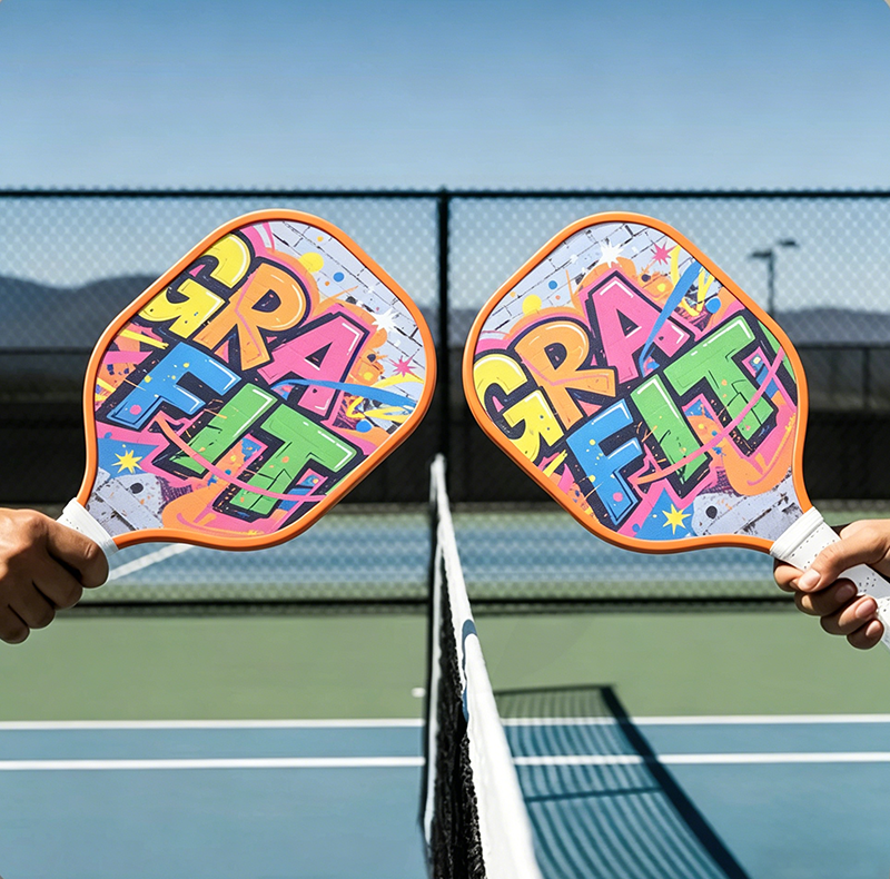Original Carbon Fiber Pickleball Paddle Professional Set Lightweight 2 Paddles 4 Balls Bag Non Slip