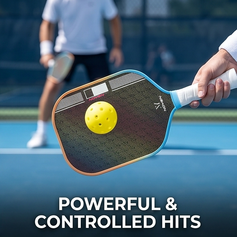 Upgrade Pickleball Paddle Set T700 3KCarbon Fiber Lightweight 2 Paddles Bag Power Spin IndoorOutdoor